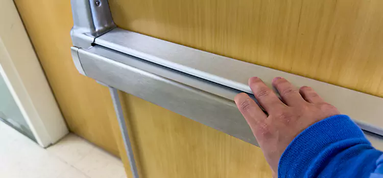 Installing a Push Bar on a Door Marysville
